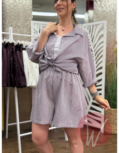 Camicia Righine Lipari Vino
