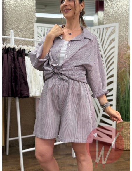 Camicia Righine Lipari Vino
