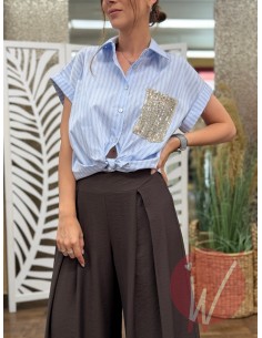 Camicia Honduras Celeste