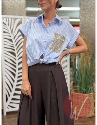 Camicia Honduras Celeste