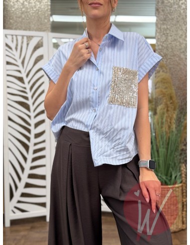 Camicia Honduras Celeste