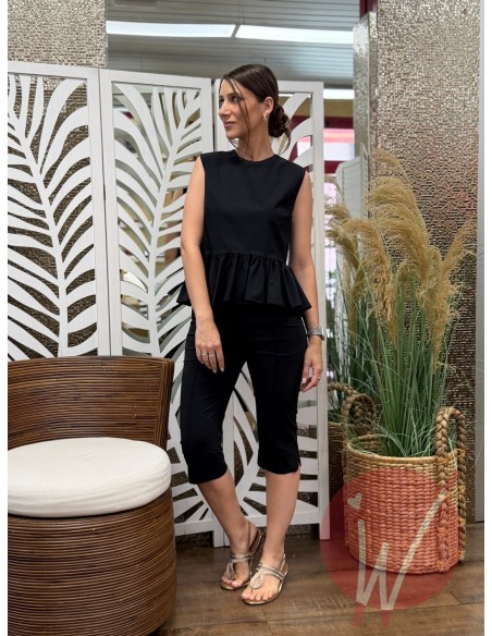 Pantalone Capri Nero