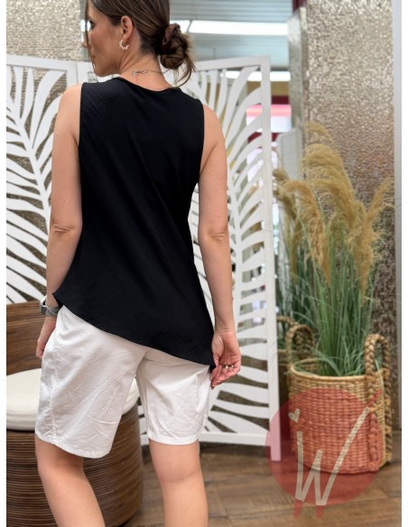 Top Asimmetrico Atena Nero