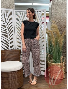 Pantalone Animalier Cipria