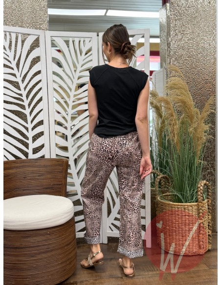 Pantalone Animalier Cipria