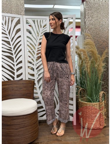 Pantalone Animalier Cipria