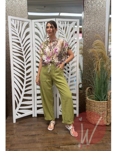 Camicia Elba Verde Olio