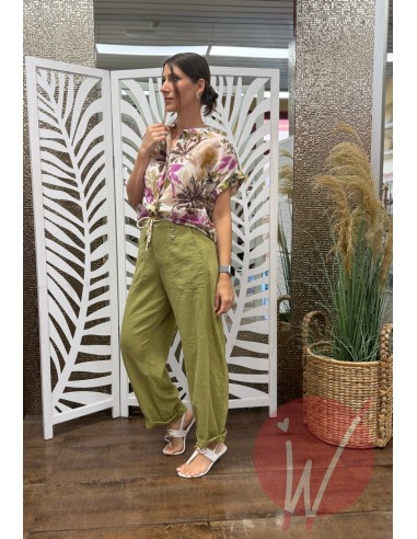 Camicia Elba Verde Olio