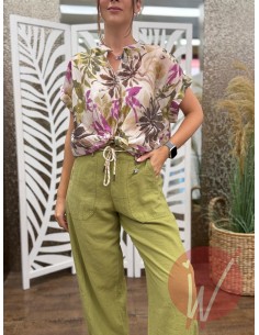 Camicia Elba Verde Olio