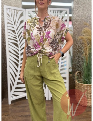 Camicia Elba Verde Olio