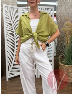 Camicia Maiorca Verde Olio