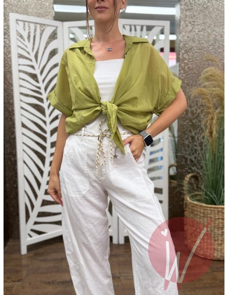 Camicia Maiorca Verde Olio