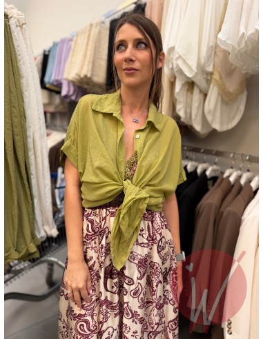 Camicia Maiorca Verde Olio