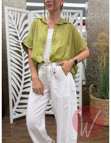 Camicia Maiorca Verde Olio
