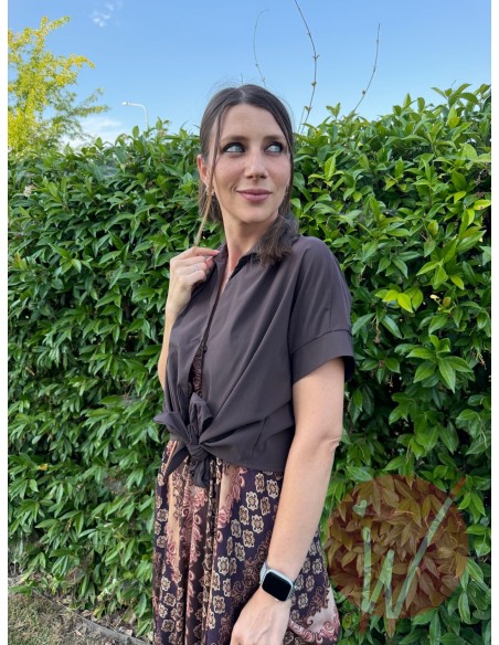 Camicia Nodino Kos Moro