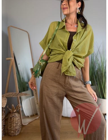 Camicia Maiorca Verde Olio