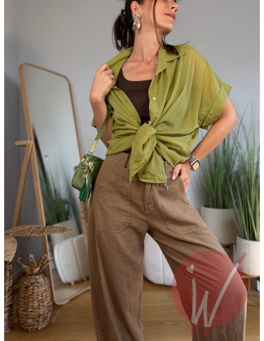 Camicia Maiorca Verde Olio