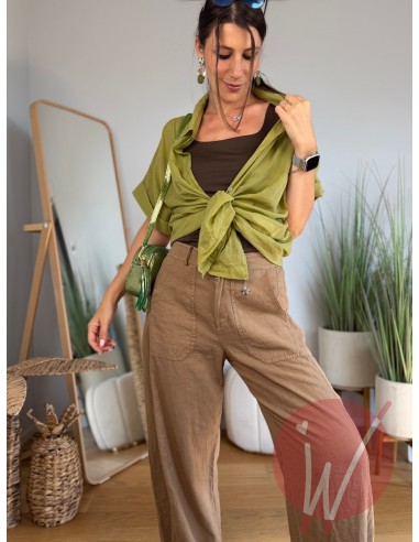 Camicia Maiorca Verde Olio