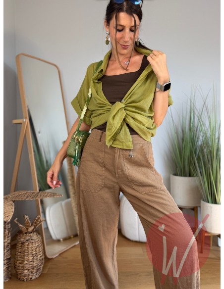Camicia Maiorca Verde Olio