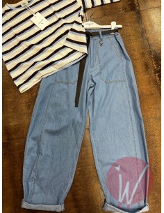 Pantalone Chambray Boston 2