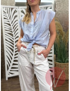 Camicia Sithonia Celeste