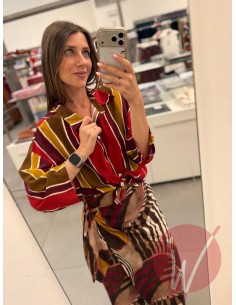Camicia Righe Siria Rosso India 2