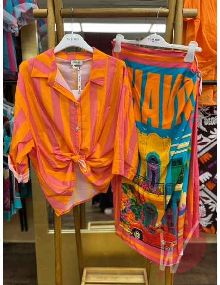 Gonna Pareo Havana Arancione