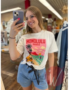 T-Shirt Honolulu Bianco