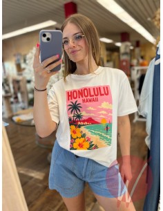 T-Shirt Honolulu Bianco 2