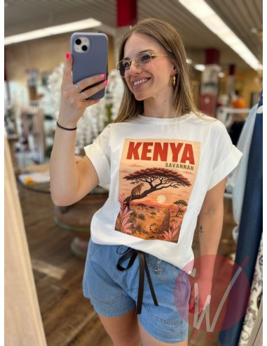 T-Shirt Kenya Bianco