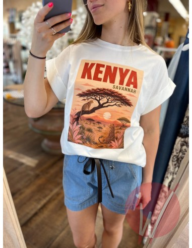 T-Shirt Kenya Bianco