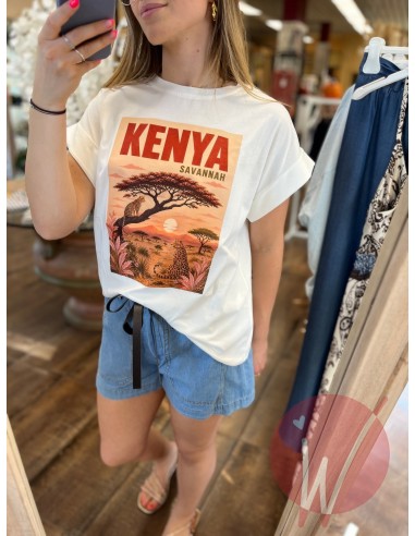 T-Shirt Kenya Bianco