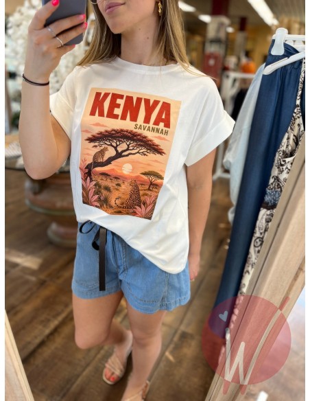 T-Shirt Kenya Bianco