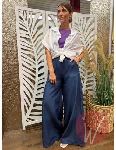 Pantalone Palazzo Chambray Delhi