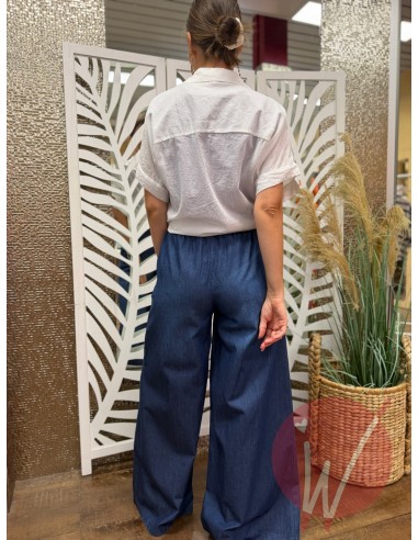 Pantalone Palazzo Chambray Delhi