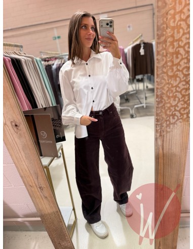 Camicia Ricamo Prugna