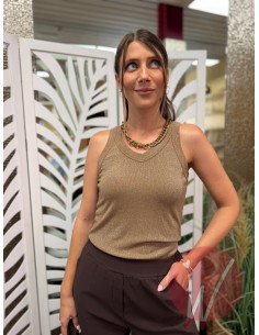 Top Lurex Aura Bronzo