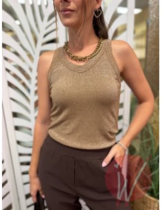 Top Lurex Aura Bronzo 2