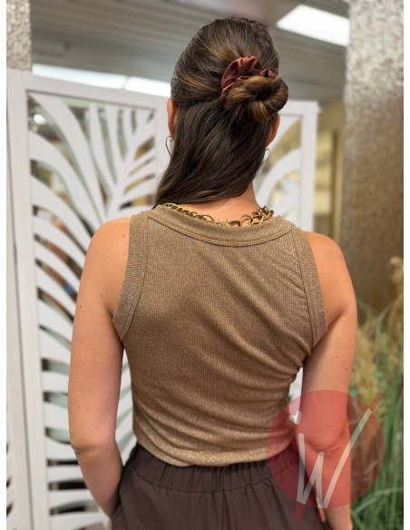 Top Lurex Aura Bronzo