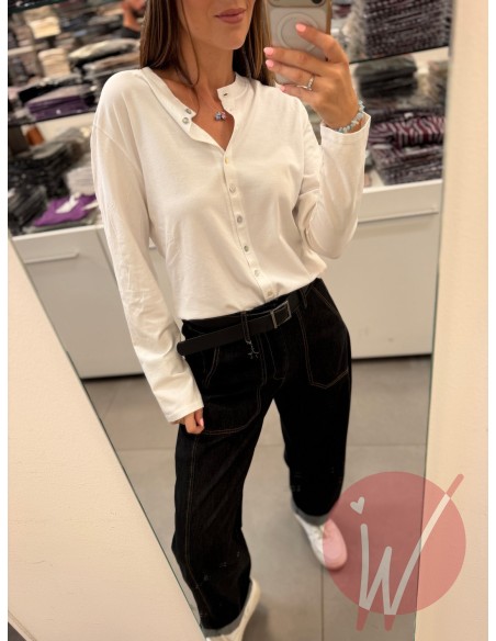 T-Shirt Serafino May Bianco