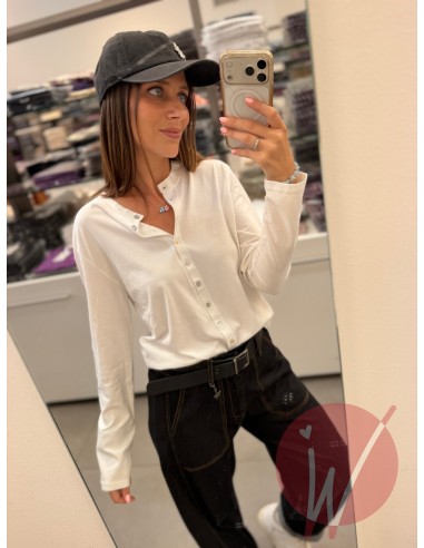 T-Shirt Serafino May Bianco