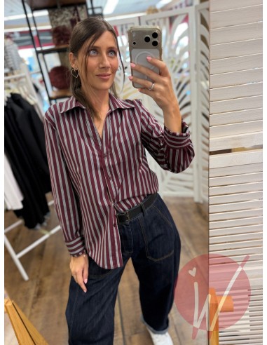 Camicia Polo Jill Bordeaux