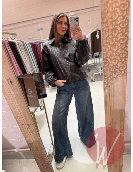 Bomber Intrecciato Nero PRE ORDINE