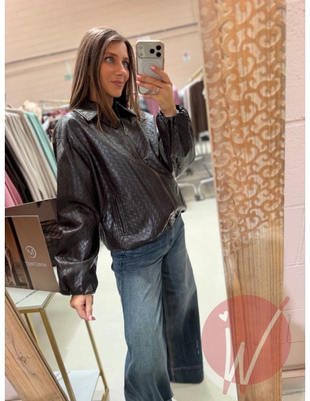 Bomber Intrecciato Nero PRE ORDINE