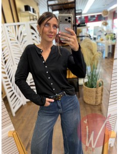 T-Shirt Serafino May Nero