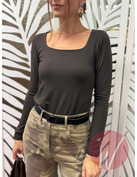 T-Shirt Scollo Quadrato Lily (VARI COLORI)
