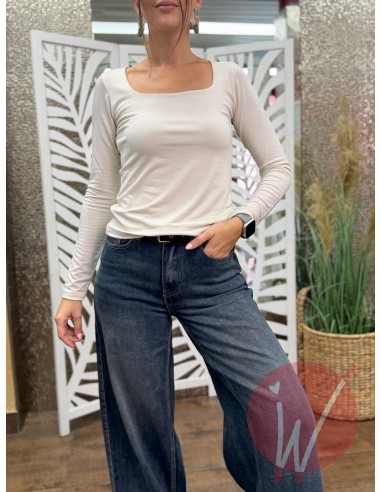 T-Shirt Scollo Quadrato Lily (VARI COLORI)