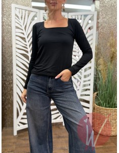 T-Shirt Scollo Quadrato Lily (VARI COLORI) 2