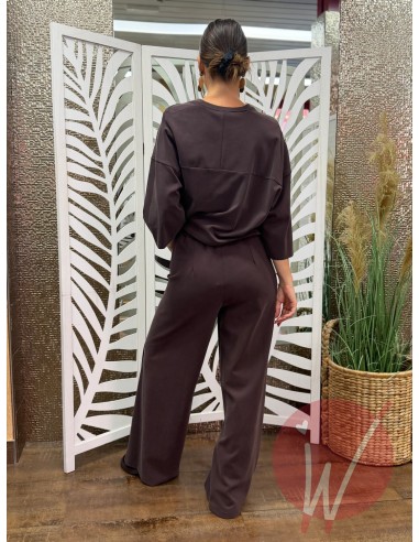Pantalone Palazzo Sidney Modal Cioccolato
