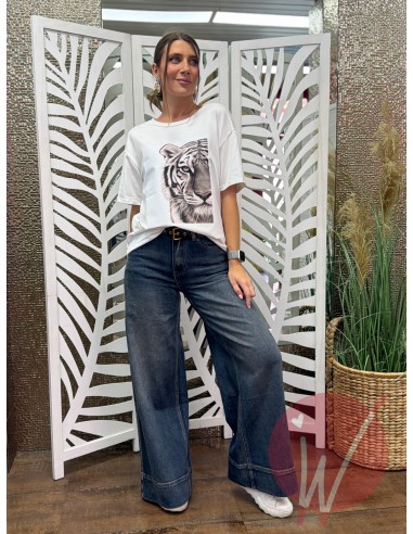 T-Shirt Tiger Bianco